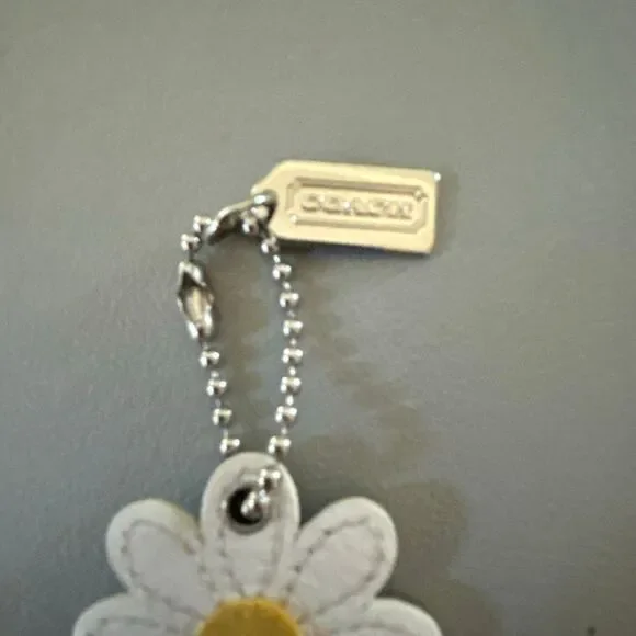 COACH Leather Daisy Keychain - Picture 2 of 5